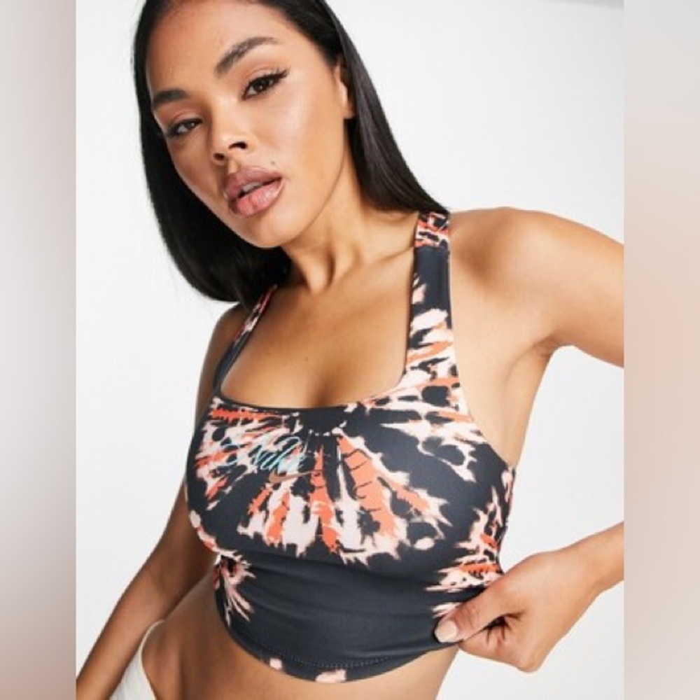 Nike Resortwear Pack tie-dye effect crop tank top